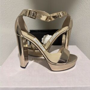 Jimmy Choo Holly in Liquid Metal